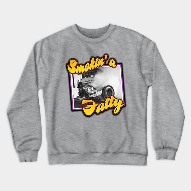 Smokin' a Fatty in color Crewneck Sweatshirt by Artslave Custom Car Art